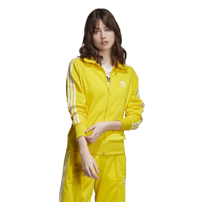 Yellow womens shop adidas tracksuit