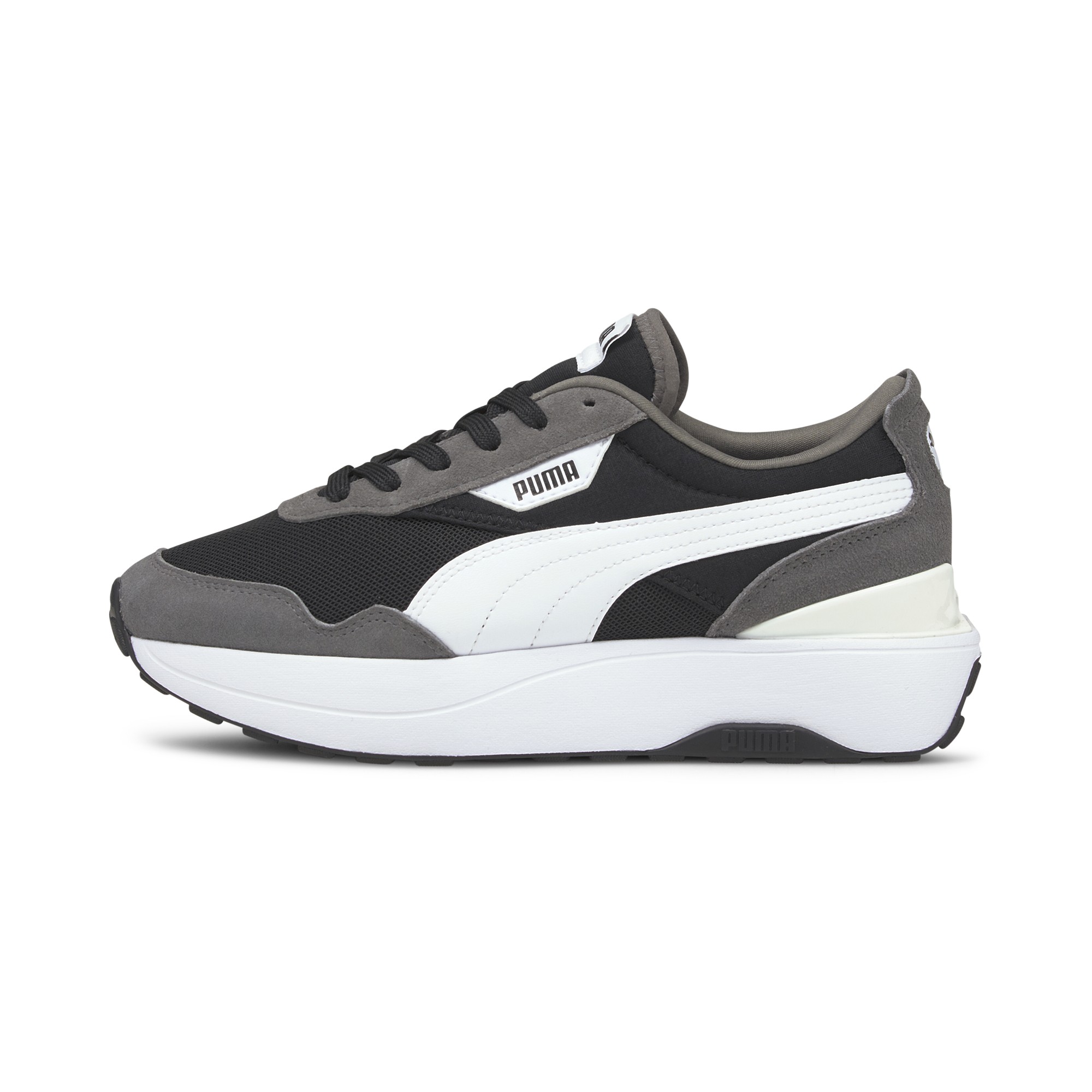 puma cruise rider black and white