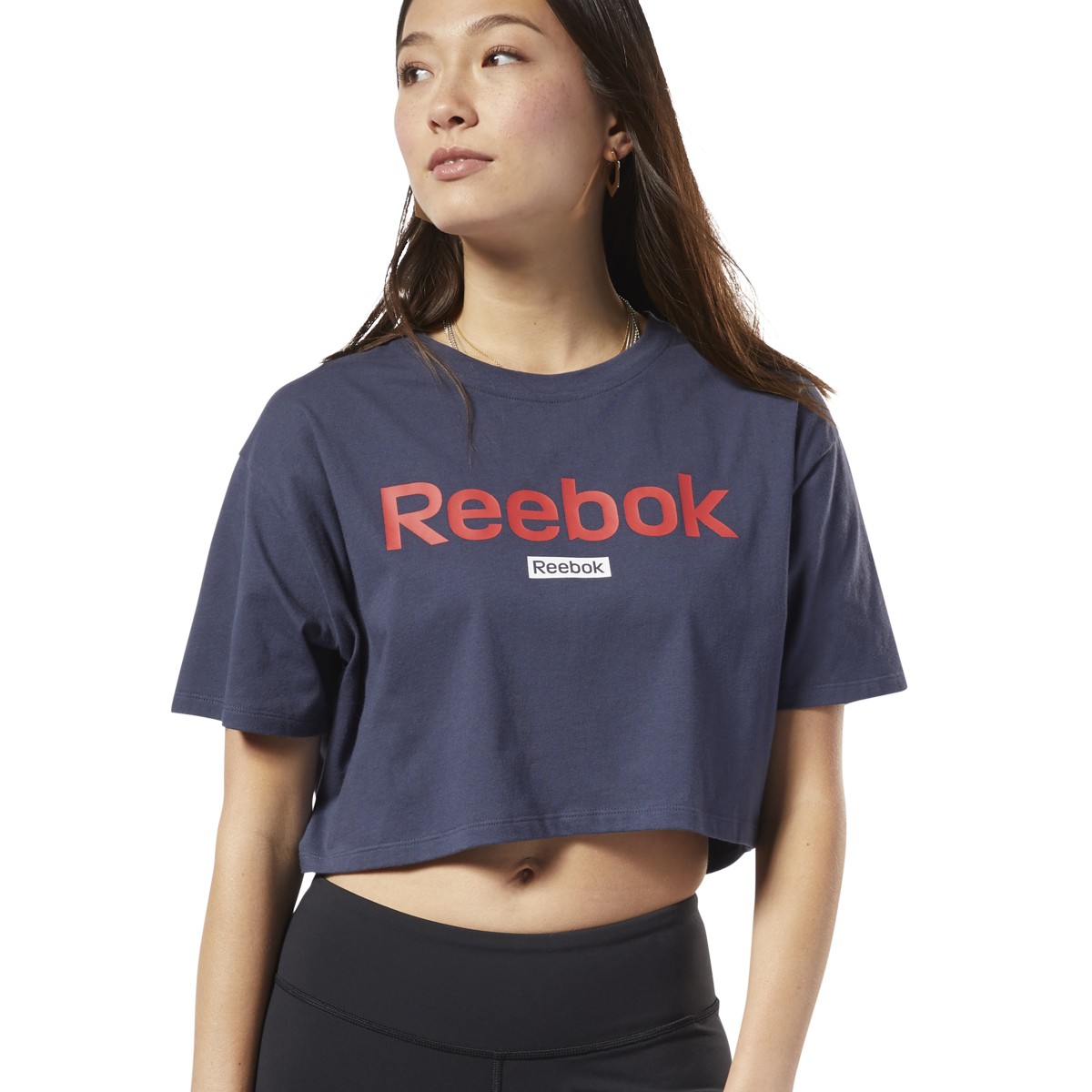 Reebok - Camisetas, Logo Crop Tee - Brands Expert