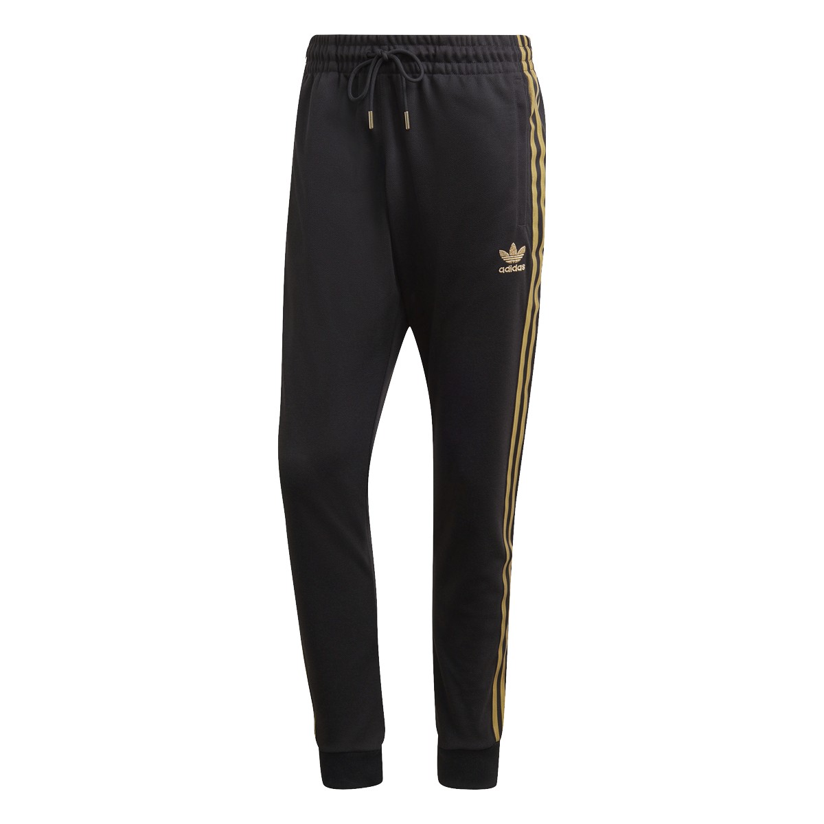 Adidas Gold and Black Tracksuit