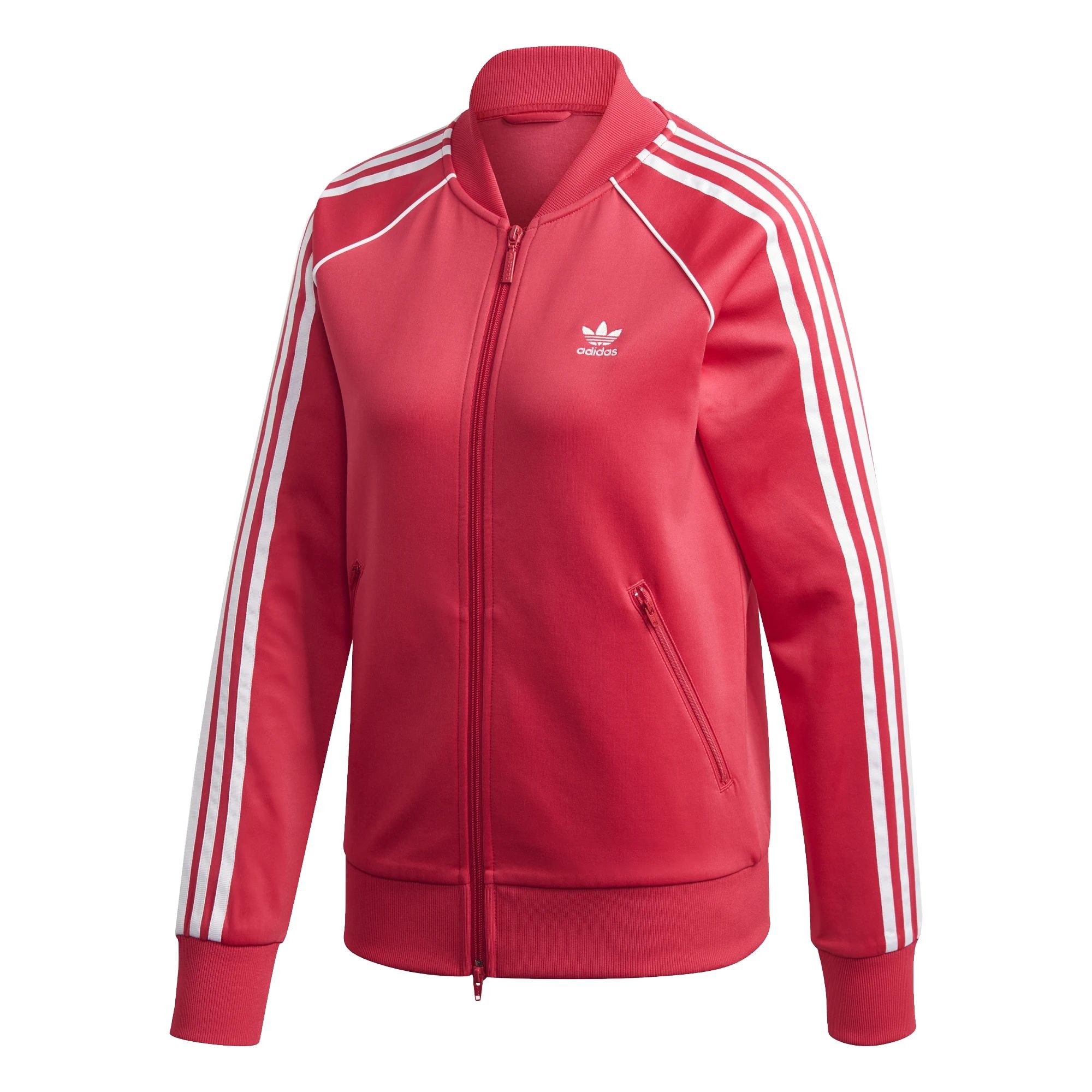 Adidas sst on sale jacket red