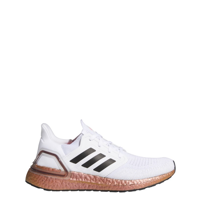 Adidas Ultra Boost 20 White Signal Pink (Women's), 40% OFF