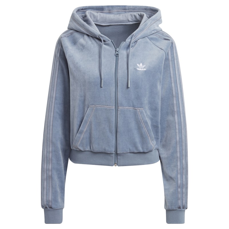 Brand Adidas Velour Hoodie Adidas Crop Fz Hood Brands-expert
