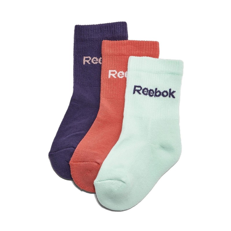 Reebok Kids 3 Pack Crew Socks