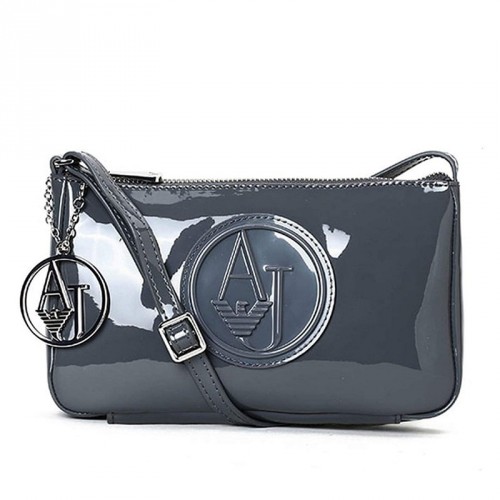 Buy the Armani Jeans Patent Leather Crossbody Bags | GoodwillFinds